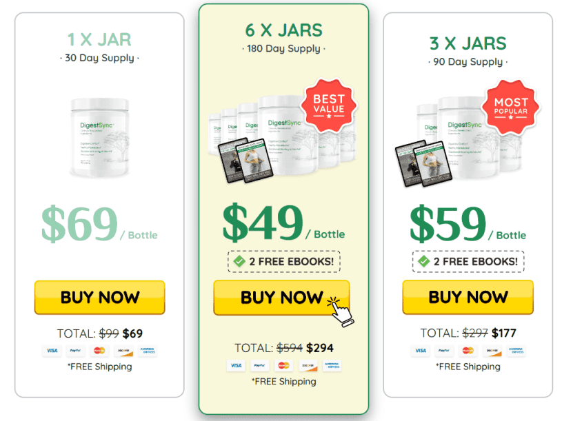 pricing page